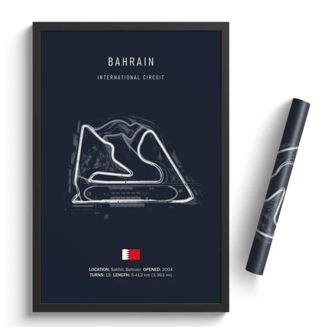 Poster Circuito Bahrain F1