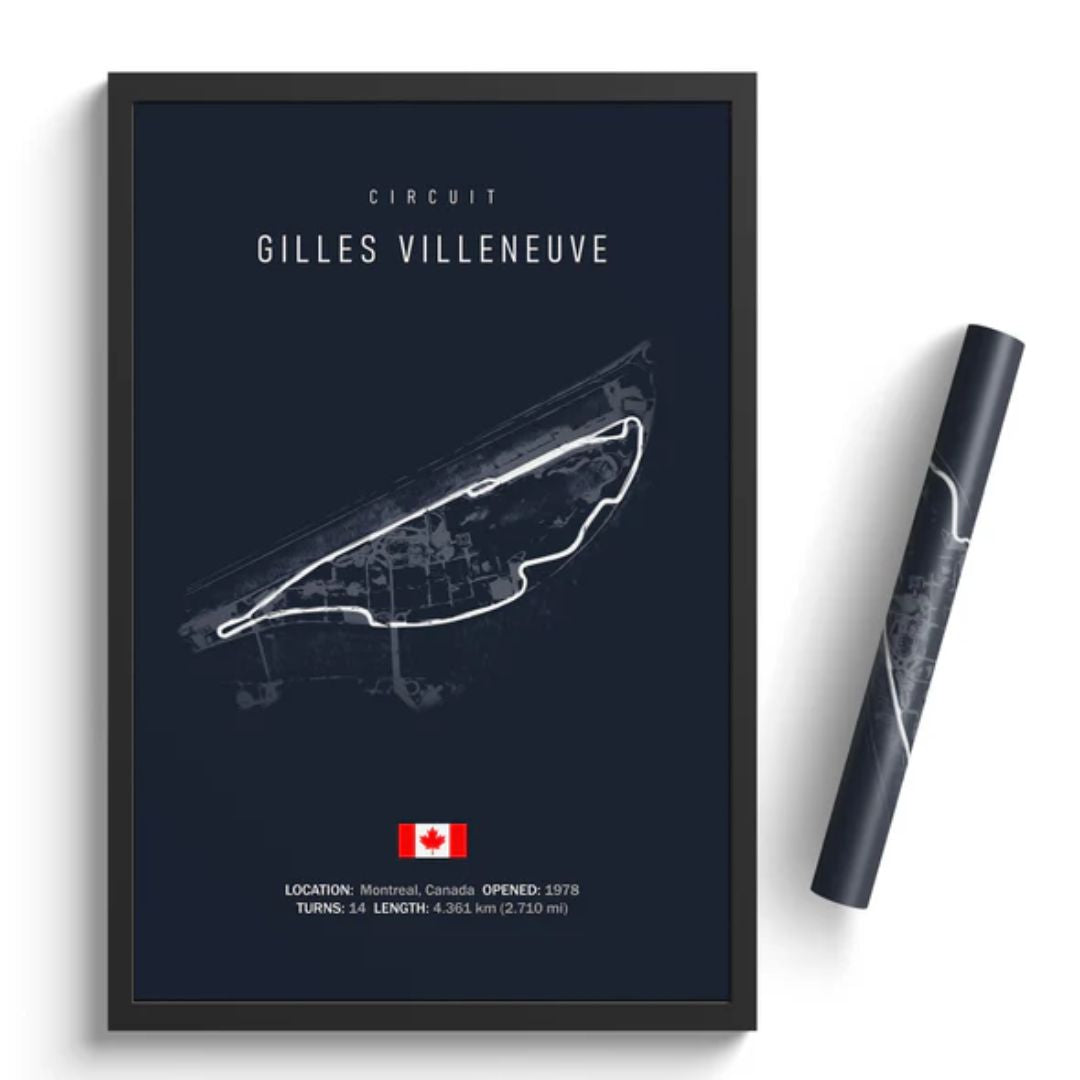 Poster Circuito Gilles Villeneuve  F1