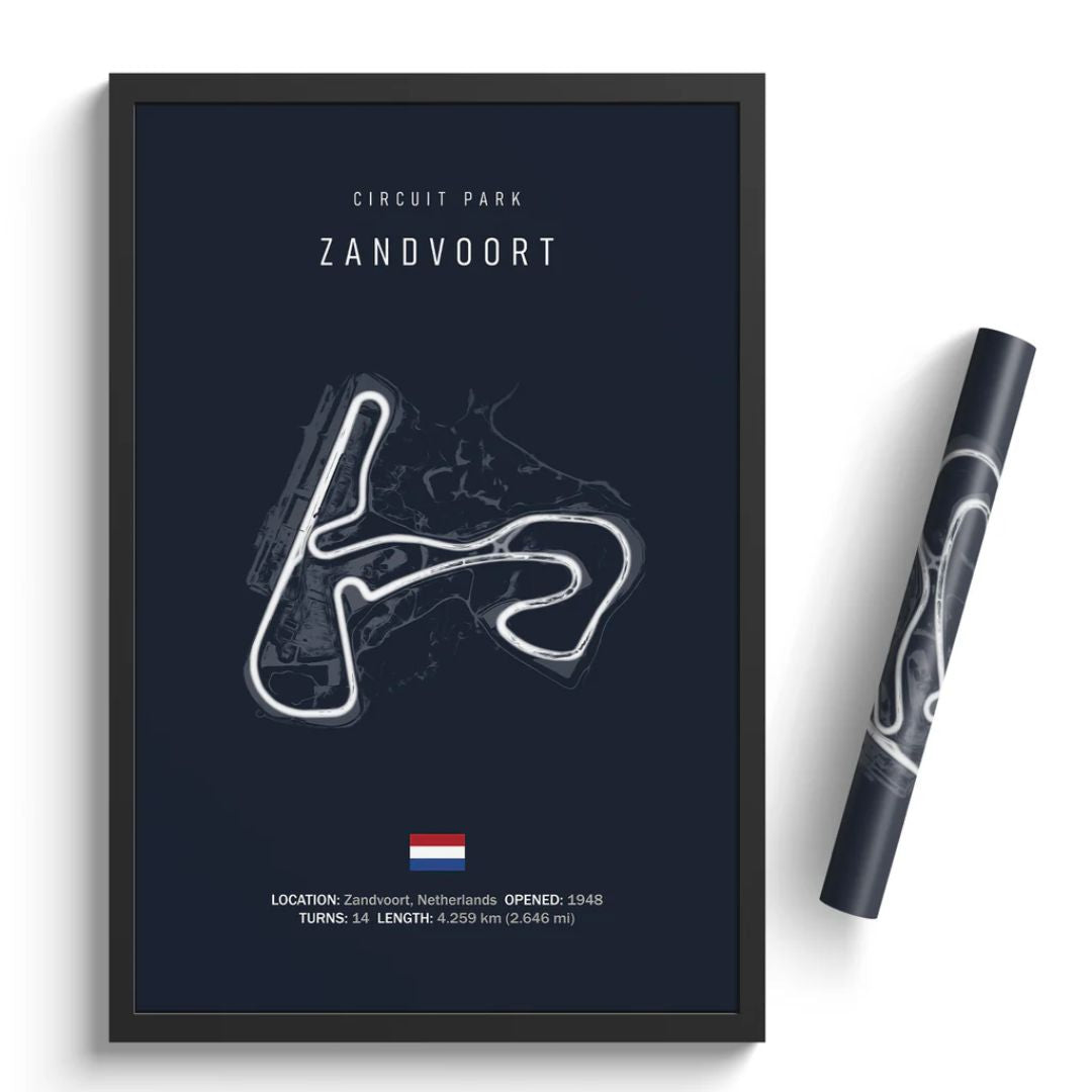Poster Circuito Zandvoort F1