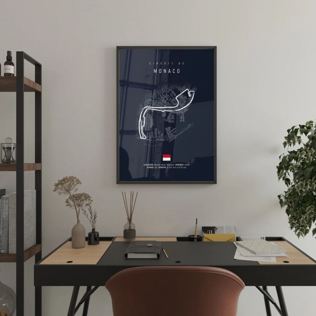 Poster Circuito Mónaco F1